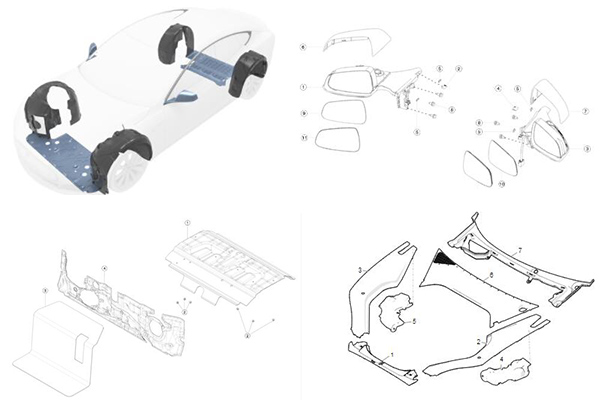 Tesla Model S Model S Exterior Fittings Kit Replacement 