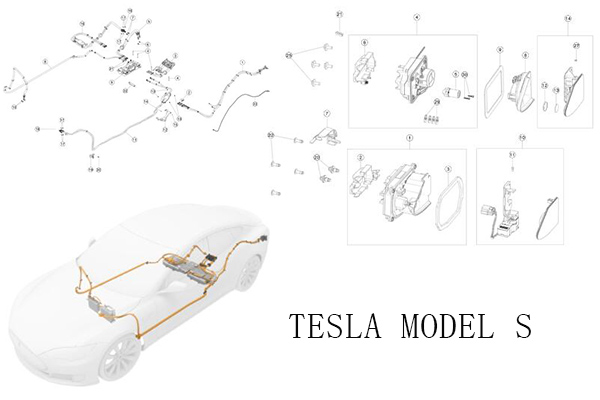 Tesla Model S High Voltage System & External Charging Connectors