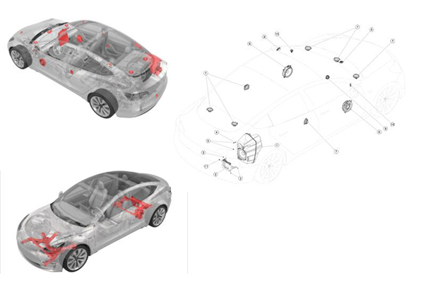 Tesla Model 3 Infotainment Systems & Chassis And Subframes
