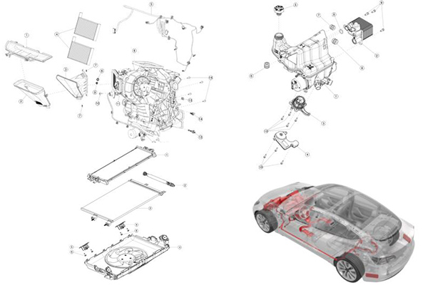 Tesla Model 3 Refrigerant Cooling System Replacement