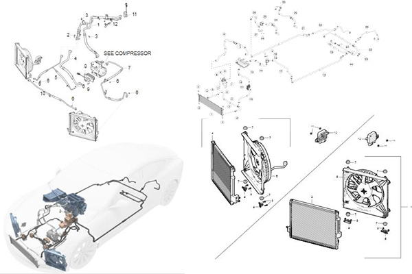 Tesla Model S Feb 2012 - Mar 2016 Refrigerant & Cooling System